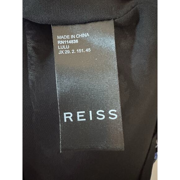 Reiss Lulu Ditsy Flippy Mini Dress Short Sleeve Womens Size 2 $320 NWT - Picture 7 of 13